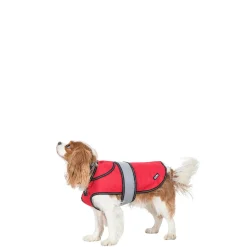 Trespaws XS 2 in 1 Fleece Lined Waterproof Dog Coat in Red Duke