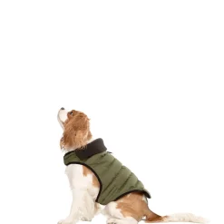Trespaws XS Eco Friendly Dog Puffer Jacket in Khaki Lloyd