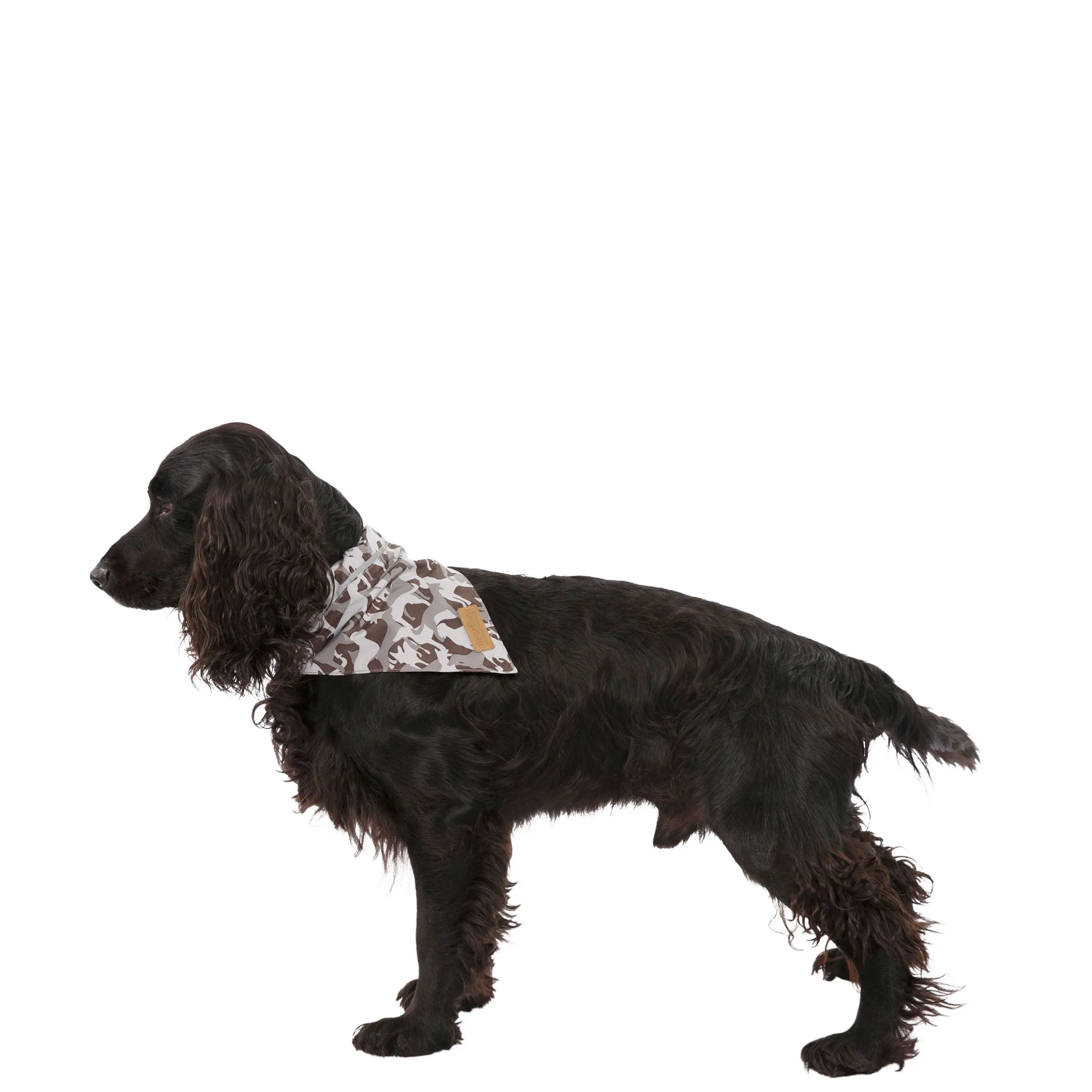 Trespaws XXS/S Dog Insect Repellent Bandana in Grey Camo Alpha
